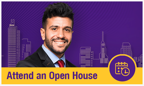 image promoting open house events