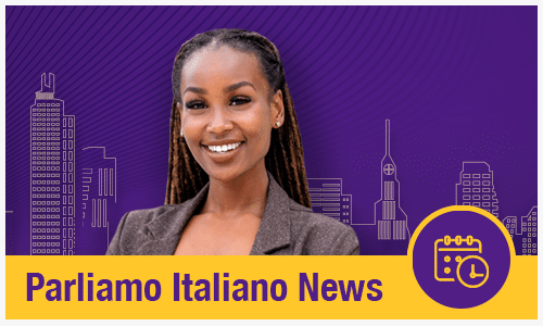 image promoting Parliamo Italiano department news and announcements